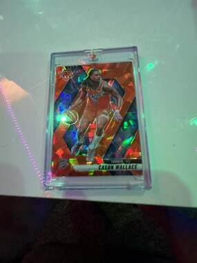 2024-25 Panini Mosaic Cason Wallace #49 Orange Reactive Prizm Serial Numbered 41